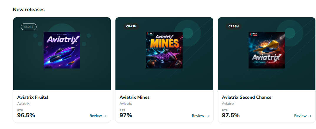 Games section
