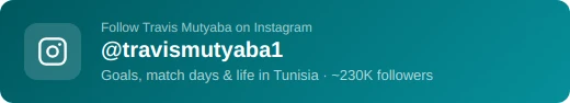 Travis Mutyaba instagram