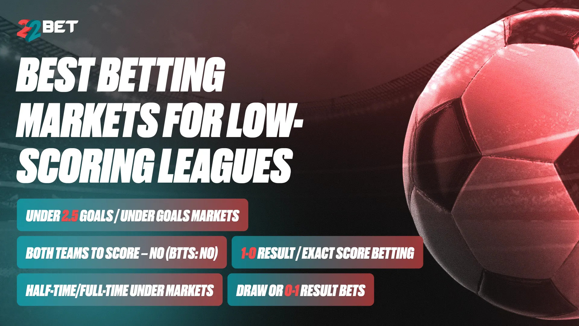 best betting markets low scoring leagues