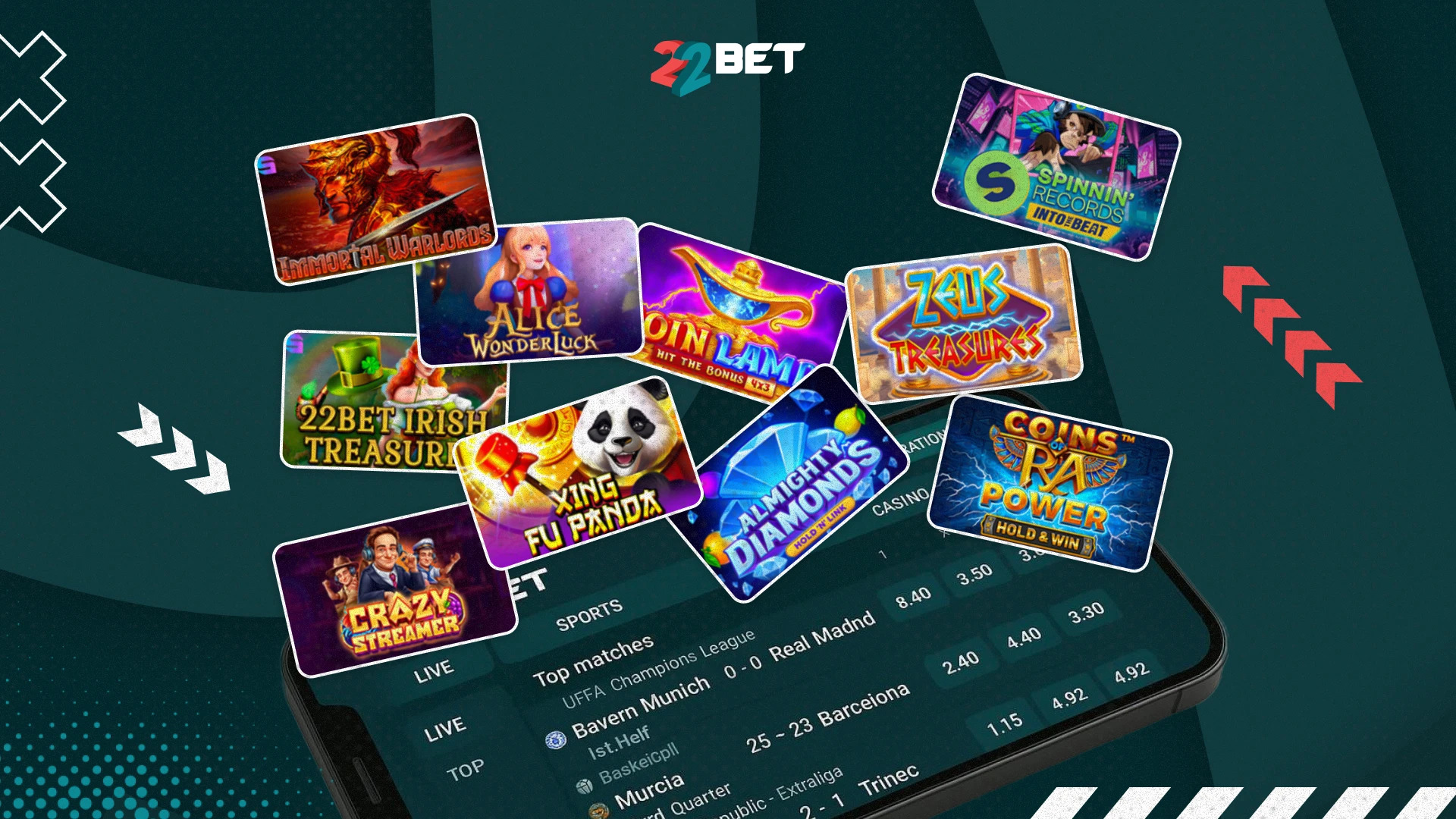 22bet best slots q1 2025