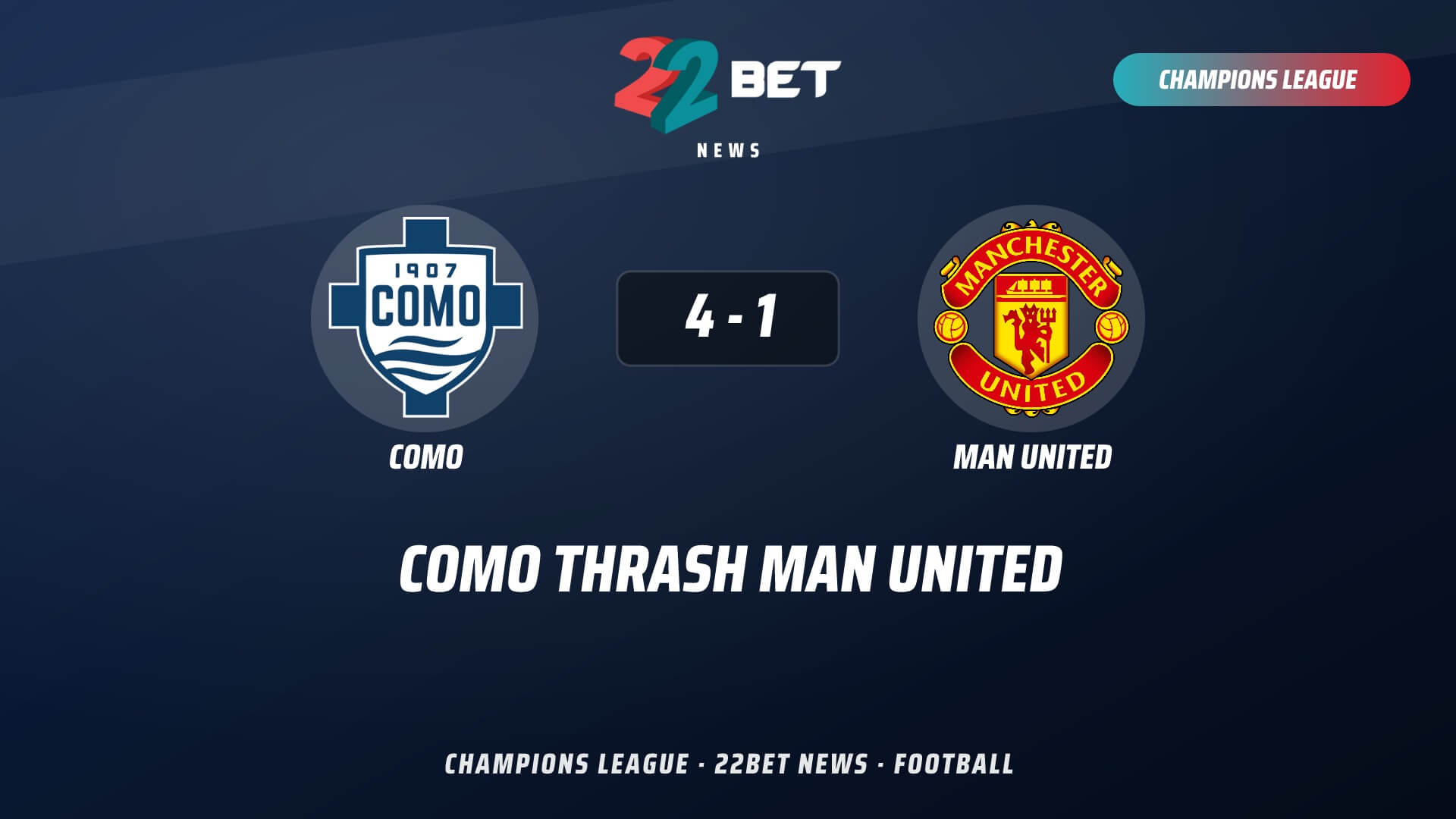 Como Thrash Manchester United as Pressure Grows on Carrick