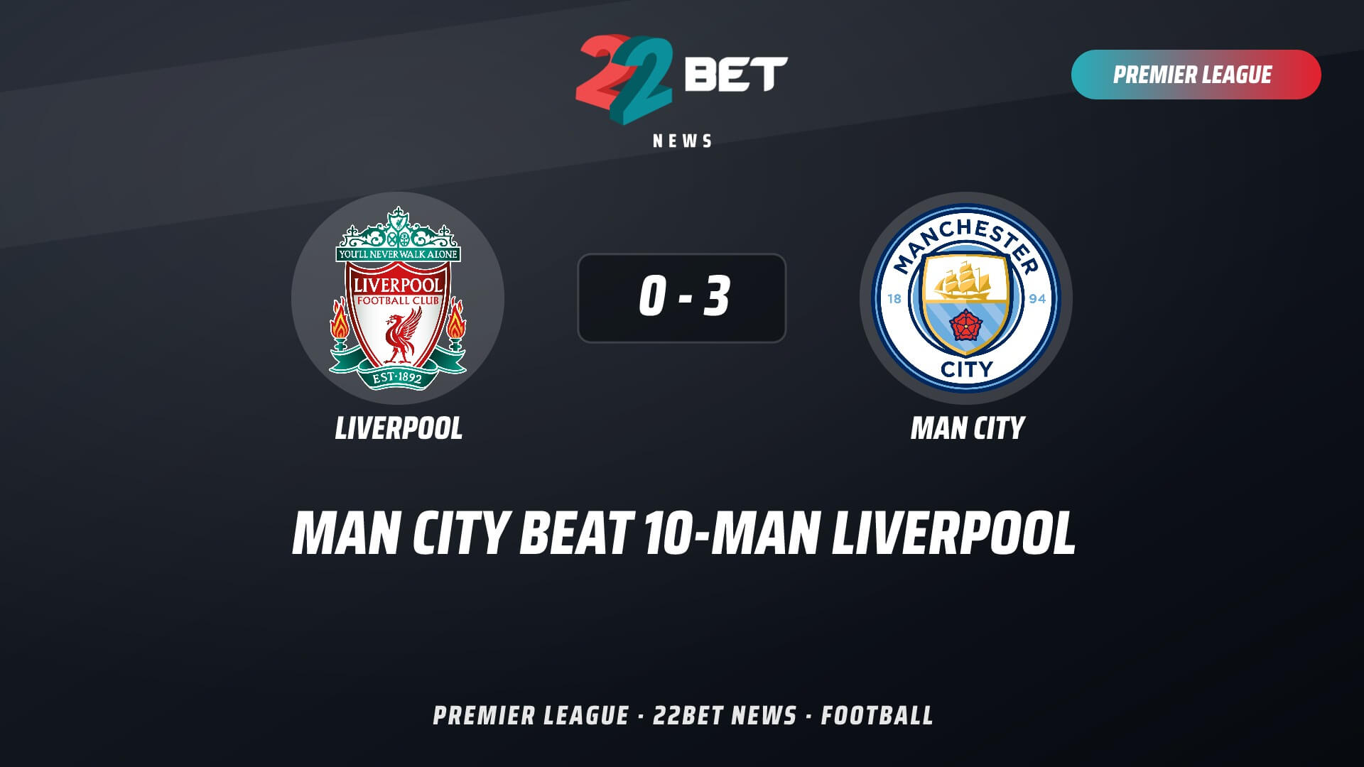 Man City Stay Perfect as Liverpool Lose a Man