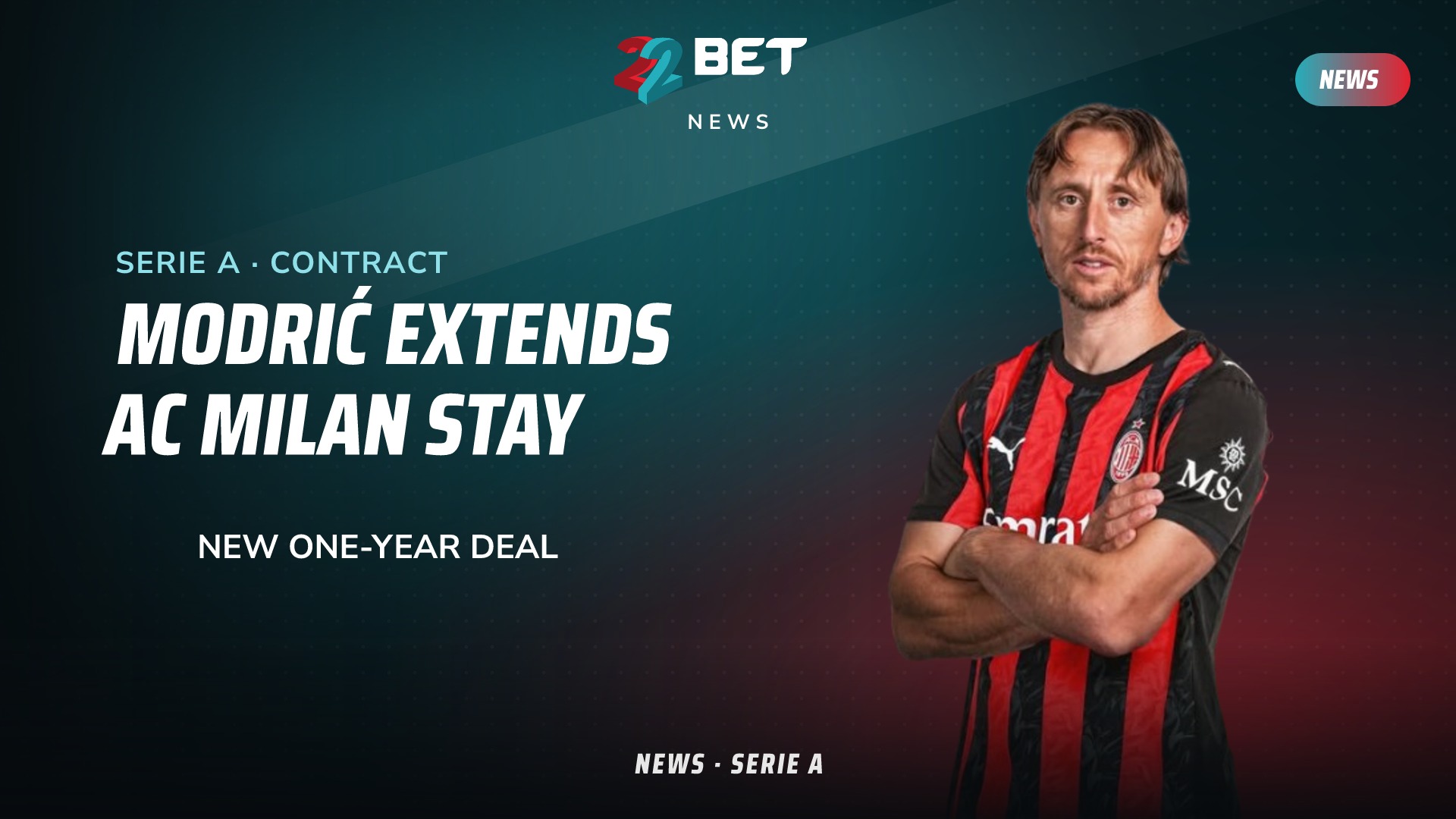 Luka Modrić Extends AC Milan Stay With New One-Year Deal