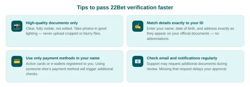 Verification tips
