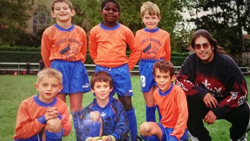 Samuel Umtiti in local football club at age of 6