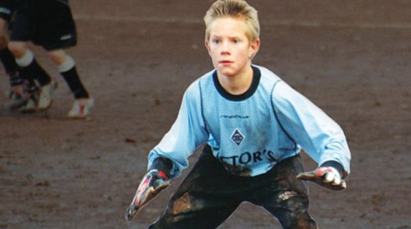 Marc-André ter Stegen playing at a young age.