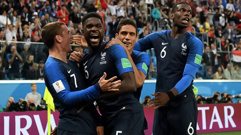 Samuel Umtiti bringing France to the 2018 World Cup final with a victory over Belgium