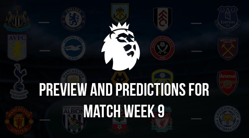 ⚽Predictions For This Week’s Premier League Matches – Matchweek 9, 2020/21