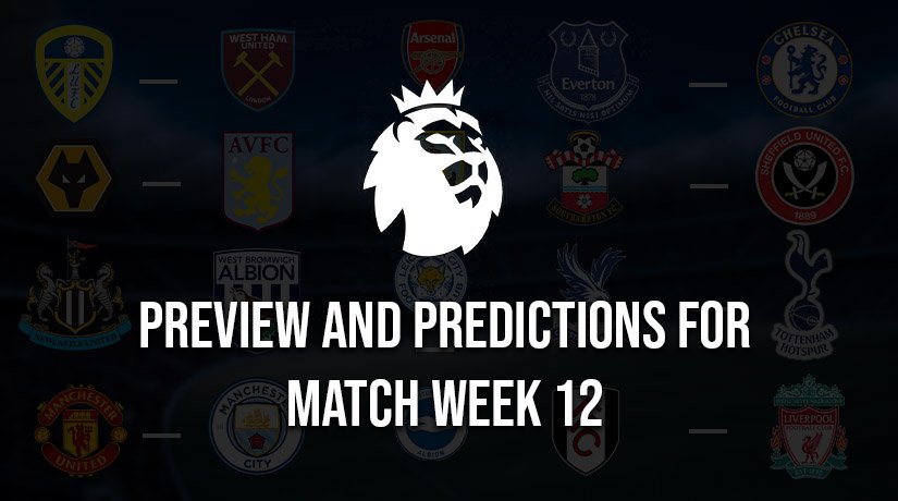 English Premier League Predictions for Saturday – Match Week 12, Season 2020/21