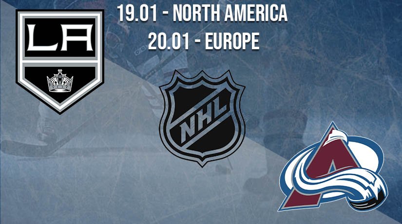 NHL Prediction: Los Angeles Kings vs Colorado Avalanche on 19.01.2021 North America, on 20.01.2021 Europe