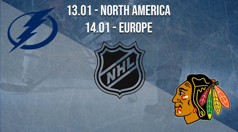 NHL Prediction: Tampa Bay Lightning vs Chicago Blackhawks on 14.01.2021 Europe, on 13.01.2021 North America