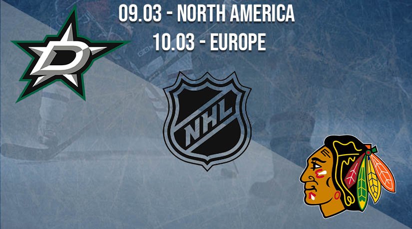 NHL Prediction: Dallas Stars vs Chicago Blackhawks on 09.03.2021 North America, on 10.03.2021 Europe