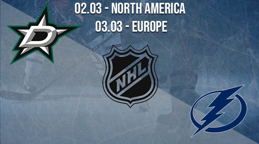 NHL Prediction: Dallas Stars vs Tampa Bay Lightning on 02.03.2021 North America, on 03.03.2021 Europe