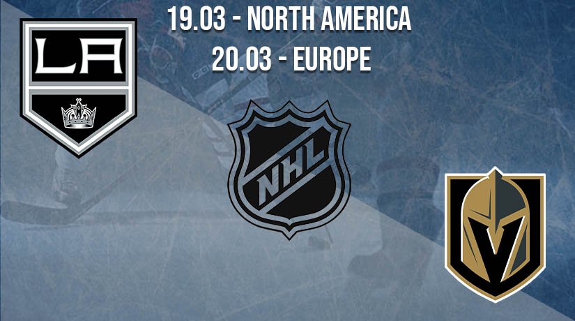 NHL Prediction: Los Angeles Kings vs Vegas Golden Knights on 19.03.2021 North America, on 20.03.2021 Europe