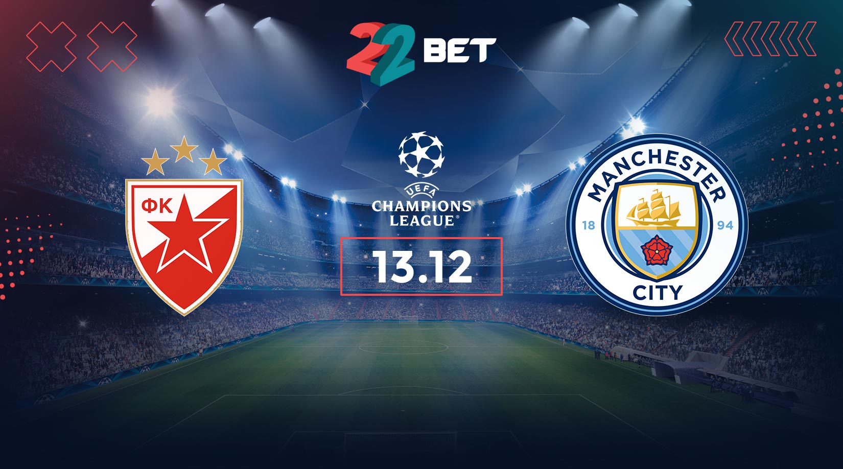 Resultado do jogo FK Crvena Zvezda x Manchester City hoje, 13/12: veja o  placar e estatísticas da partida - Jogada - Diário do Nordeste