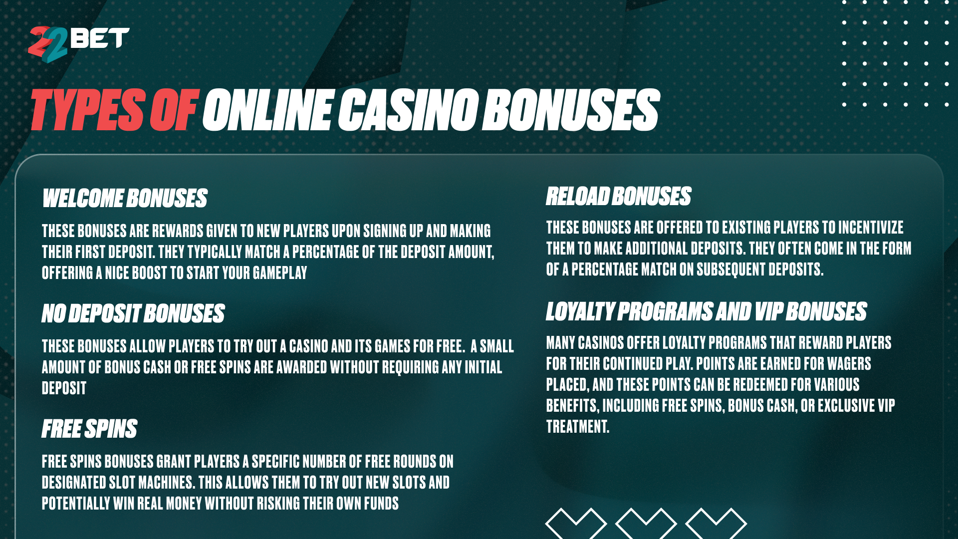 types of bonuses