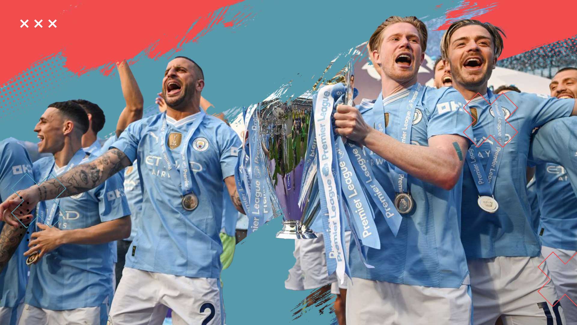 Manchester City winning Premier League