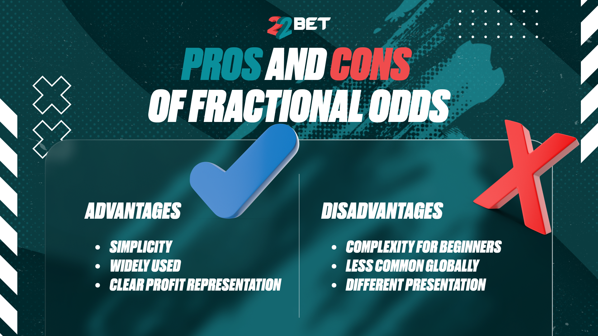 Ventajas y desventajas de las apuestas con probabilidades fraccionarias