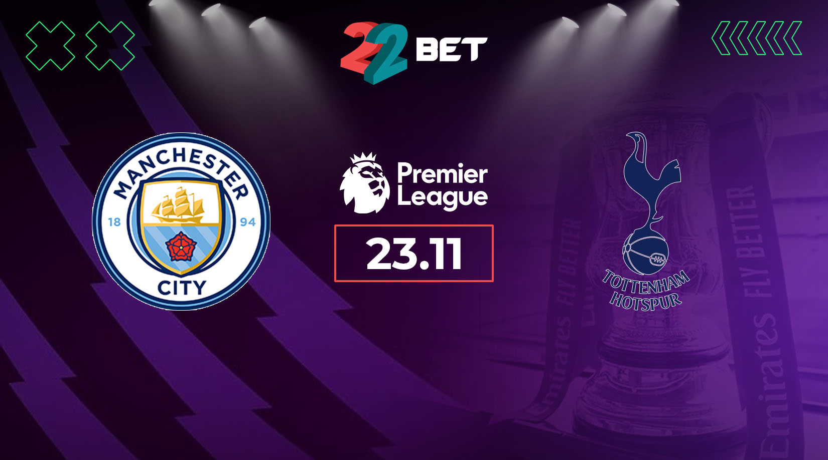 Manchester City vs Tottenham Hotspur  Preview, Prediction, Odds, Betting Tips 23.11.2024