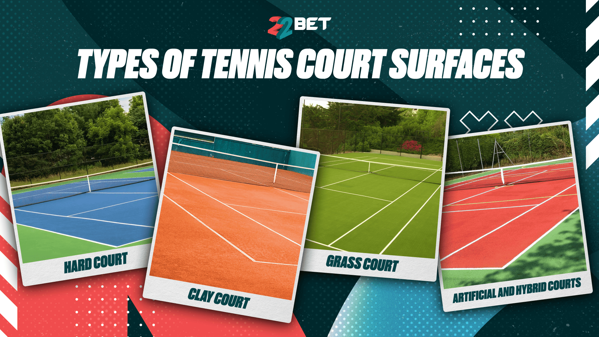 Types of tennis court surfaces