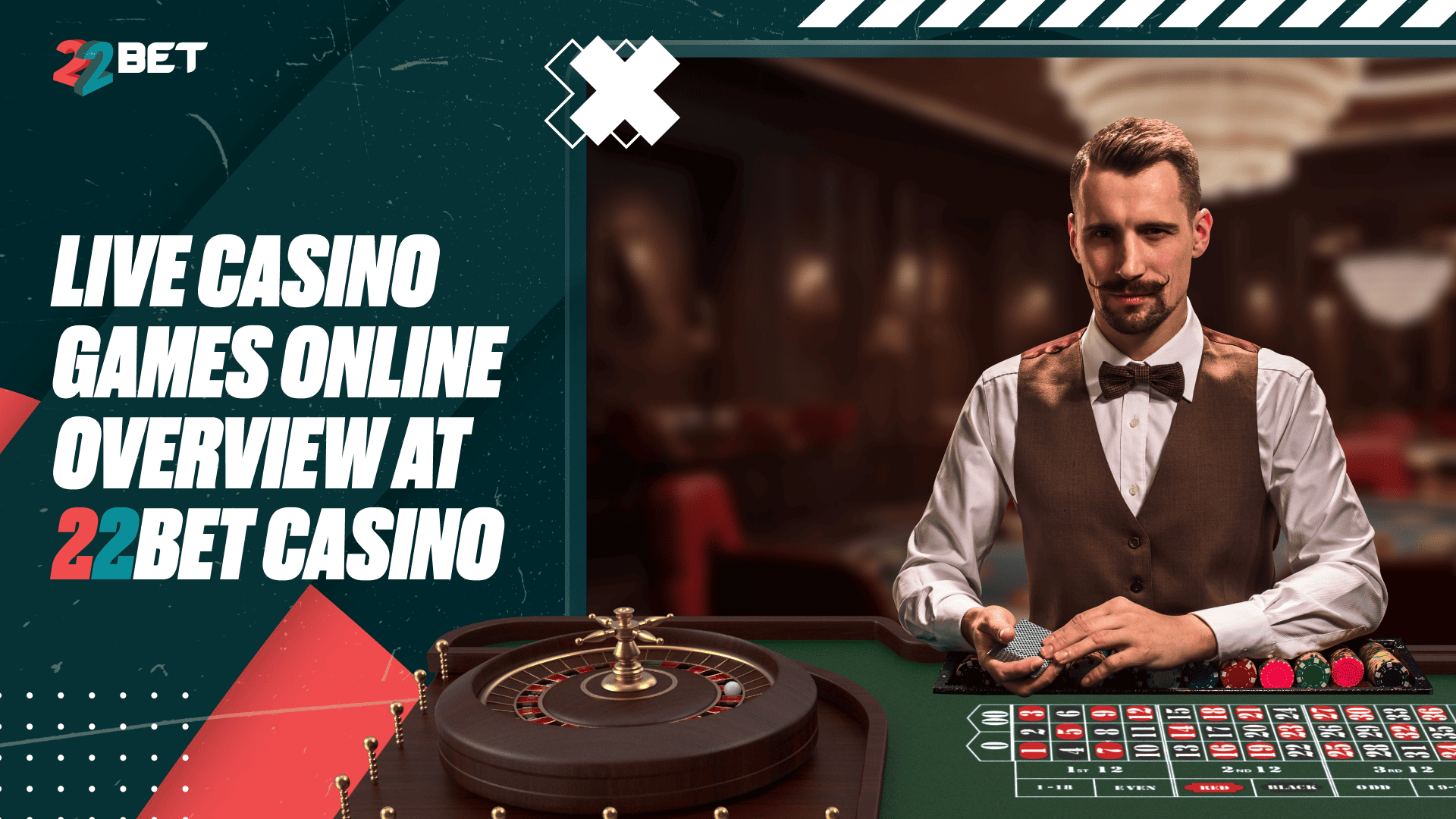 live casino games online overview at 22Bet Casin