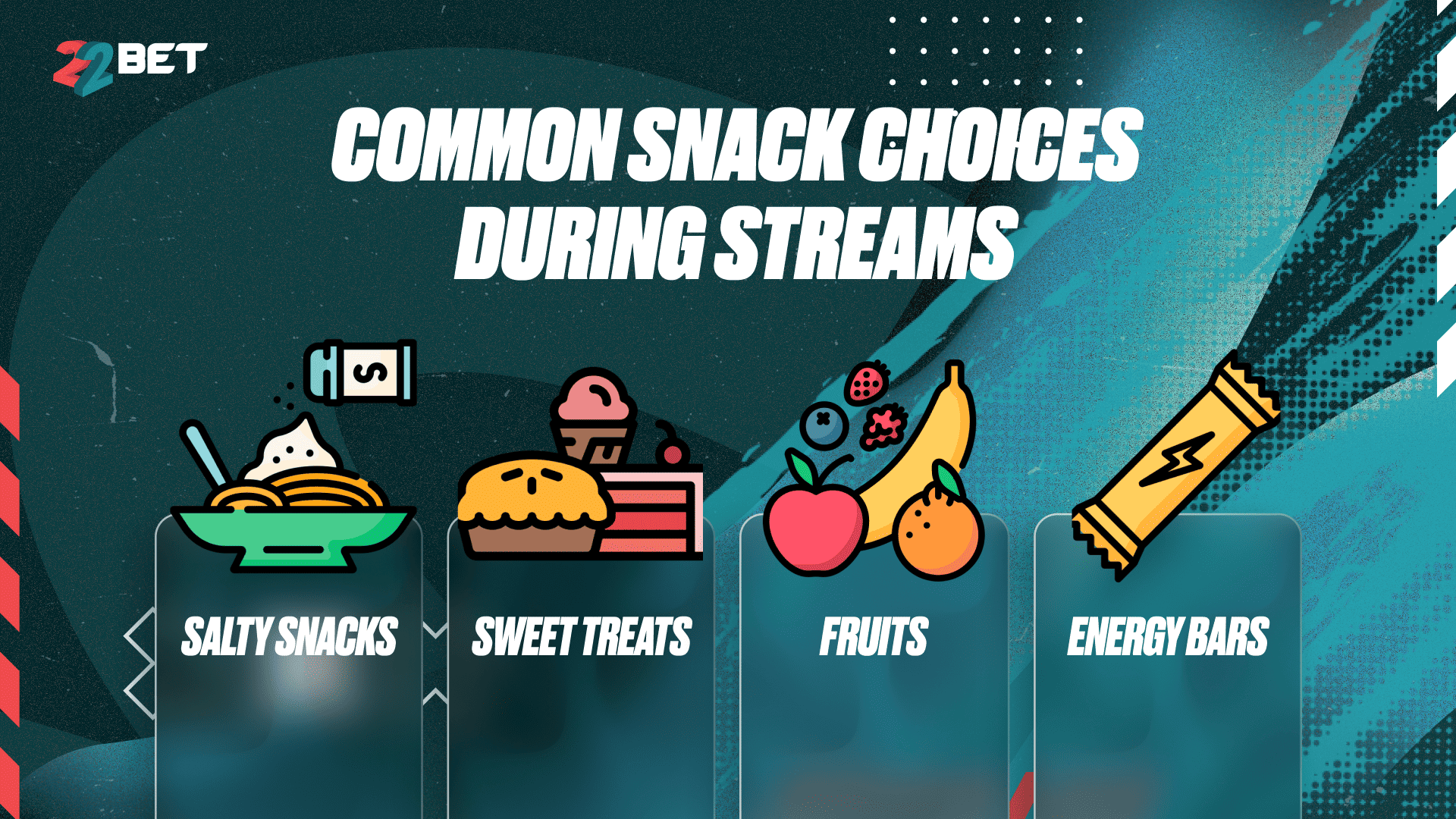 Common Snack Choices During Streams
