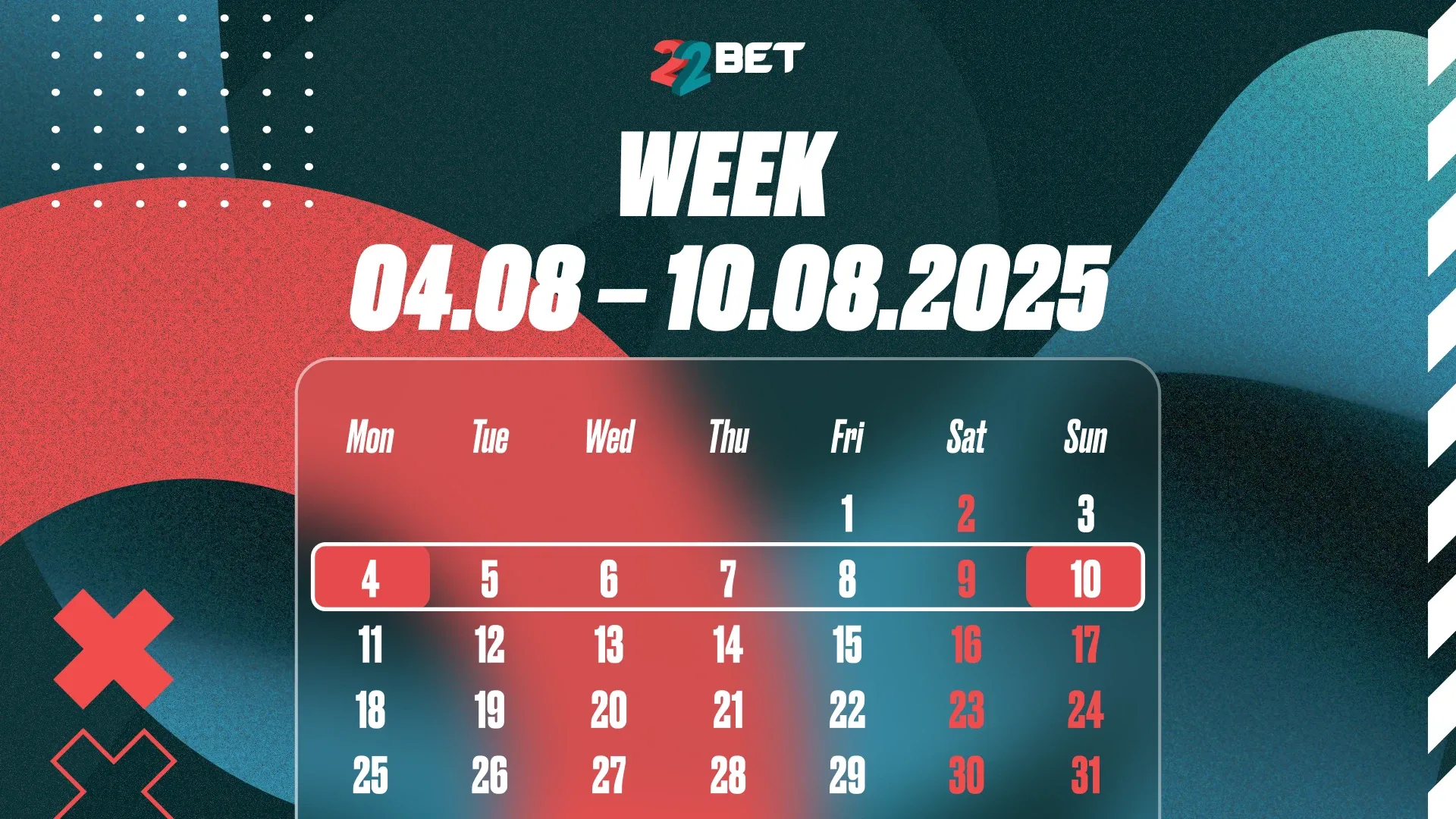 Weekly Football Prediction Fixture Collection 04.08-10.08